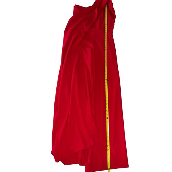 Adrianna Papell Red One-Shoulder Jumpsuit - Picture 11 of 14